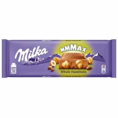 Čokolada MILKA celi lešnici 250g 12/1