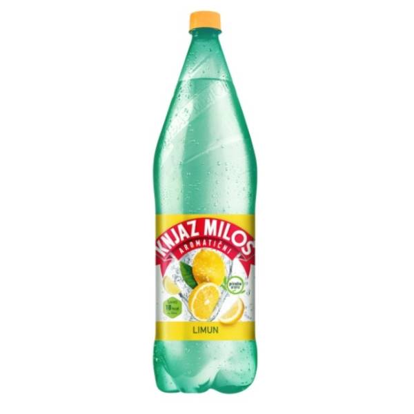 Gazirana voda KNJAZ MILOŠ limun 0,5l 12/1