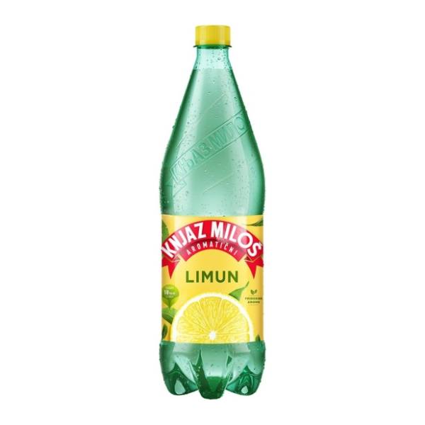 Gazirana voda KNJAZ MILOŠ limun 1,25l 6/1