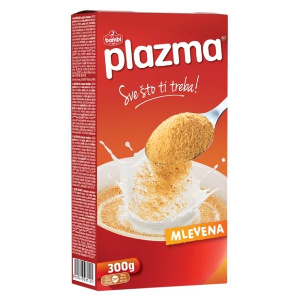 Keks Bambi PLAZMA Mlevena 300g 16/1***