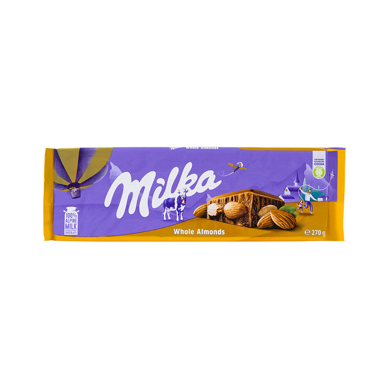 MILKA ALMONDS AND CARAMEL 300G   12/1