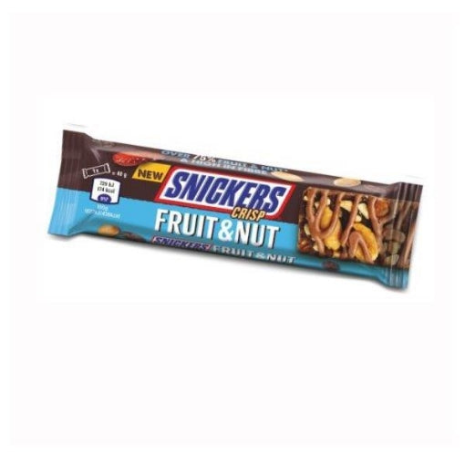 Snickers Crisp Fruit & Nut Single 40g 18/1