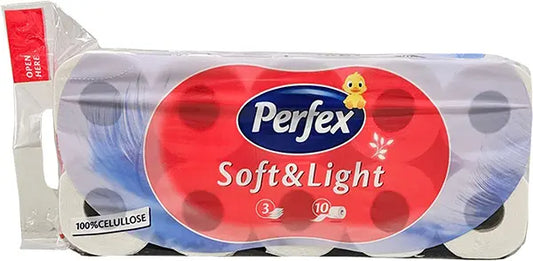 Toalet papir perfex soft&light 16/1       3/1