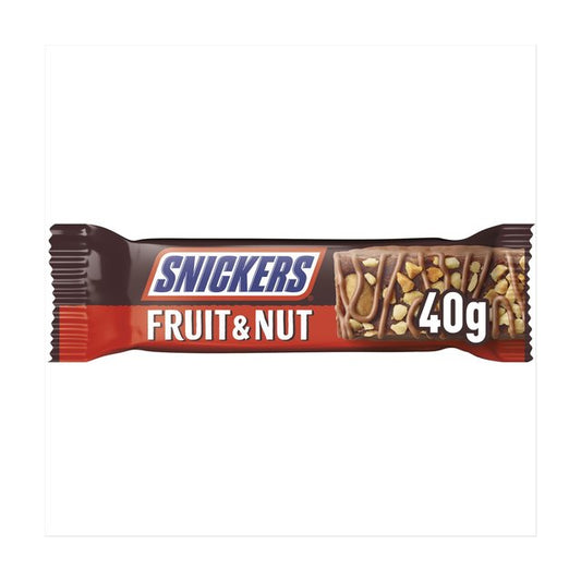 Snickers Fruit & Nut Chocolate Bar 40g 18/1