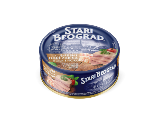 Mesni narezak sa slaninom Stari Beograd 300 g 24/1