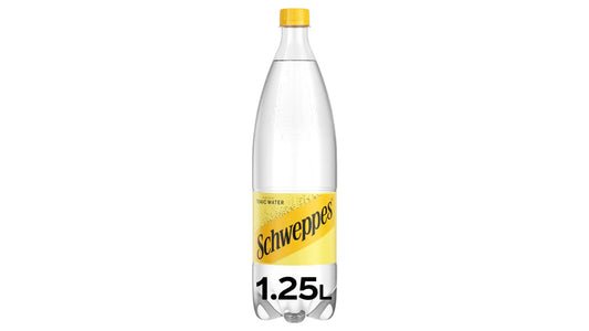 schweppes tonic water 1.25lx12 pet