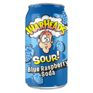 Warheads - Blue Raspberry Sour Soda 330ml    12/1