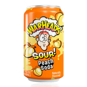 Warheads - Peach Sour Soda 330ml    12/1